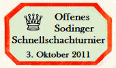 Offenes Sodinger Schnellschach-Turnier